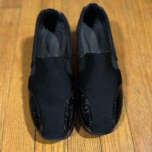 Clarks Black Slip-On Shoes